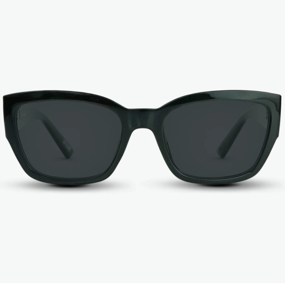 Nectar - SoHo Polarized Sunglasses - Shiny Black Frame / Black Lens
